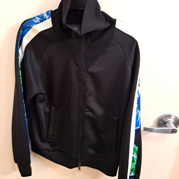 NIKE HIGH NECK FULL ZIP ABSTRACT SLEEVES LARGE TRACK JACKET UNISEX - Picture 6 of 8
